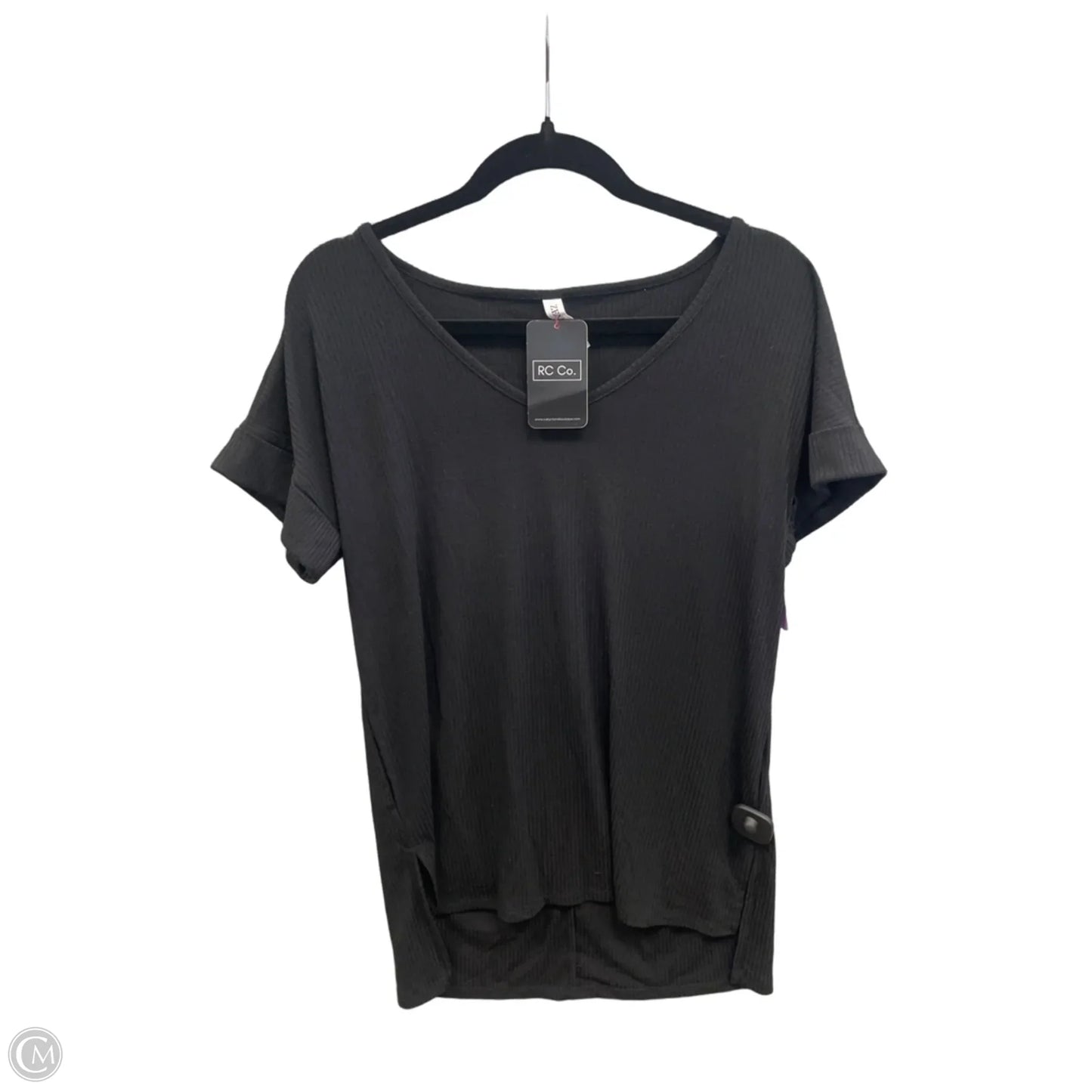 Tunic Short Sleeve By Zenana In Black, Size: S