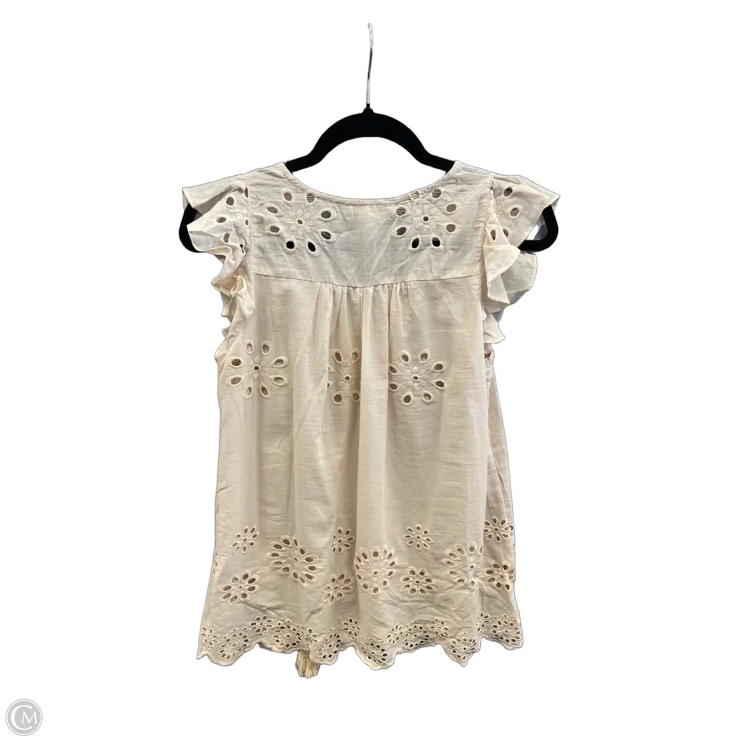 Top Sleeveless By Roolee In Tan, Size: S