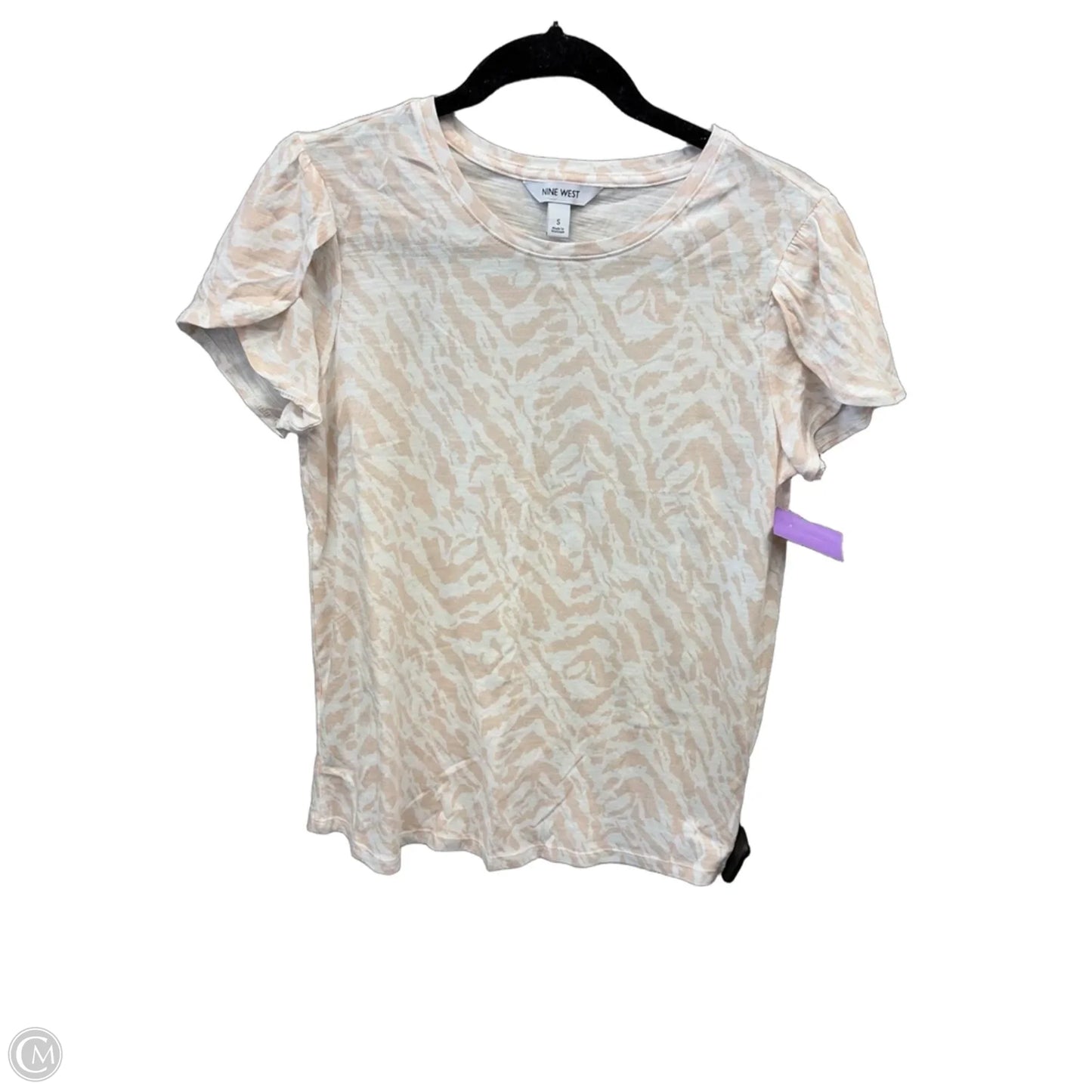Top Short Sleeve By Nine West In Pink, Size: S