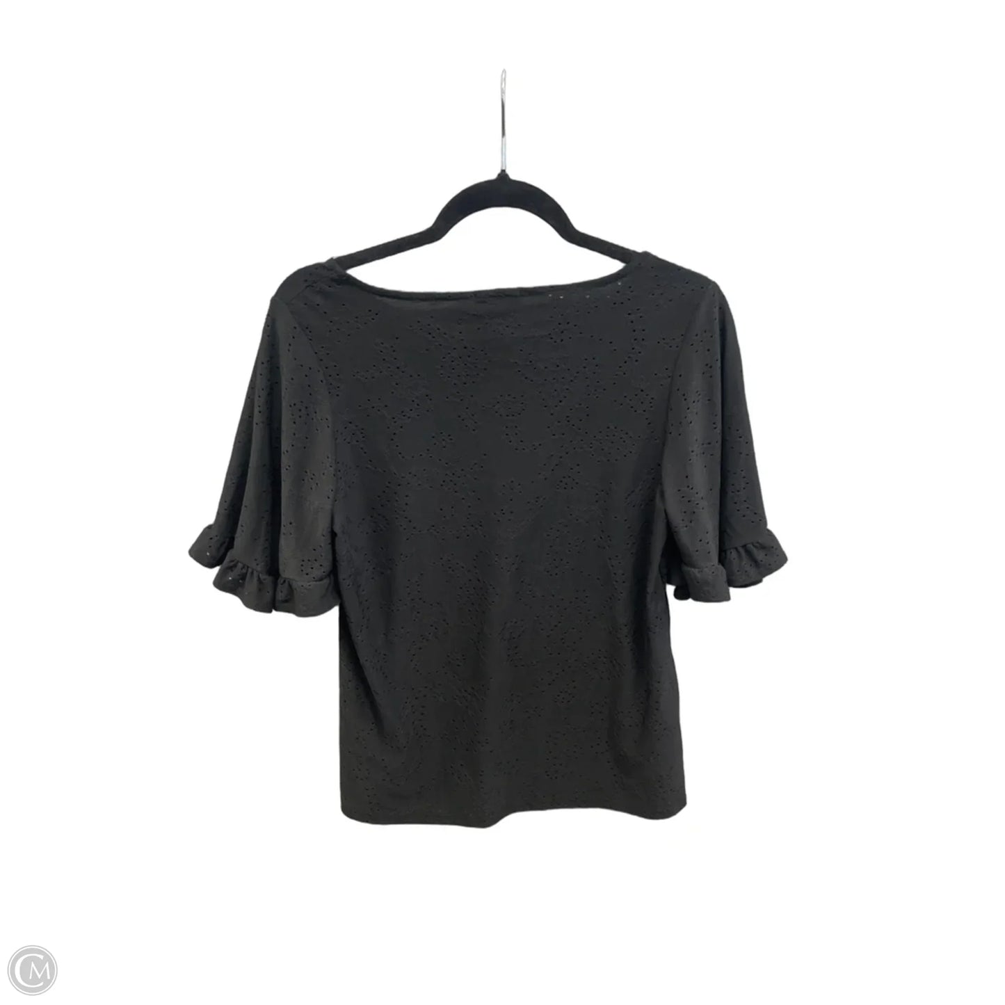 Top Short Sleeve By W5 In Black, Size: S