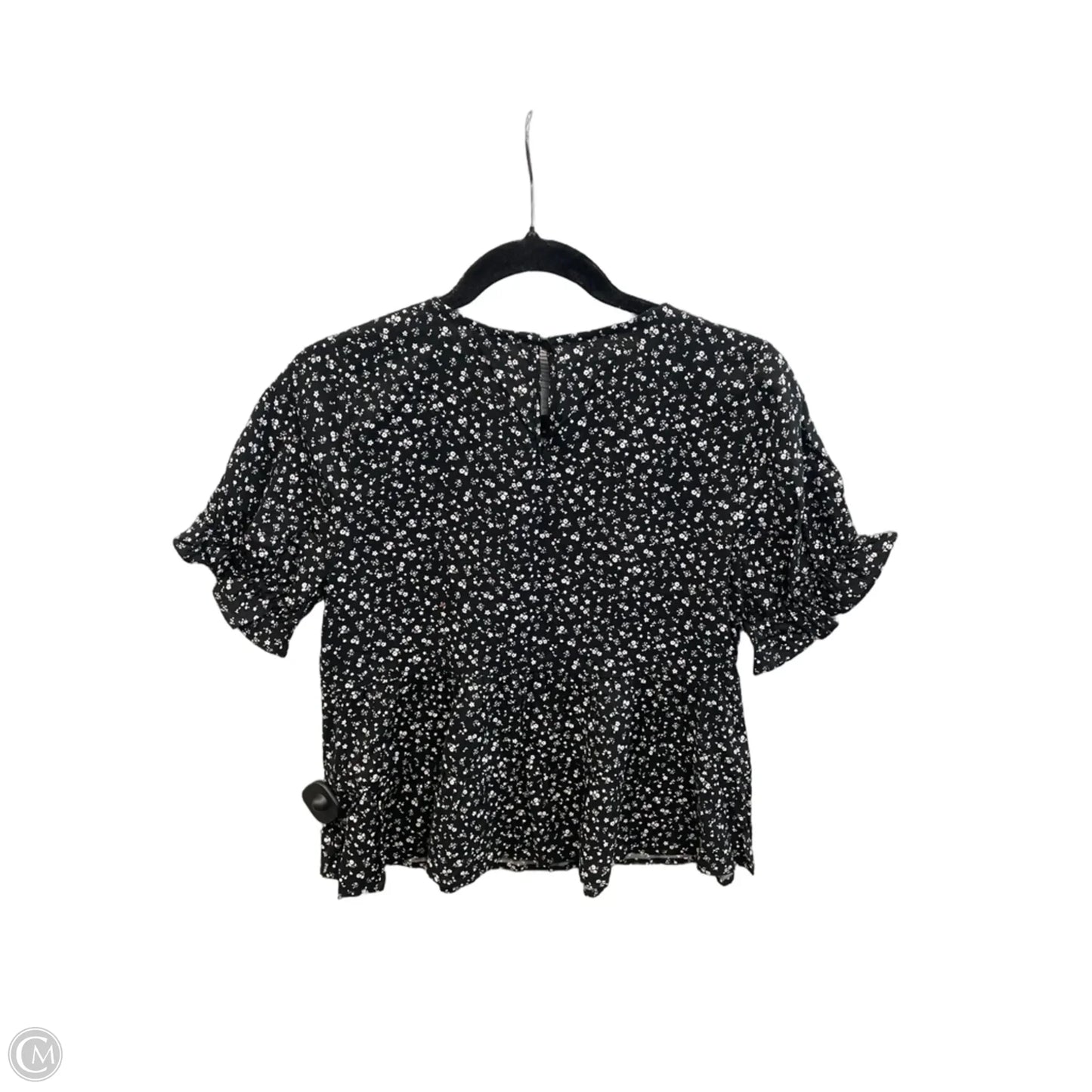 Top Short Sleeve By Paper Crane In Black, Size: S