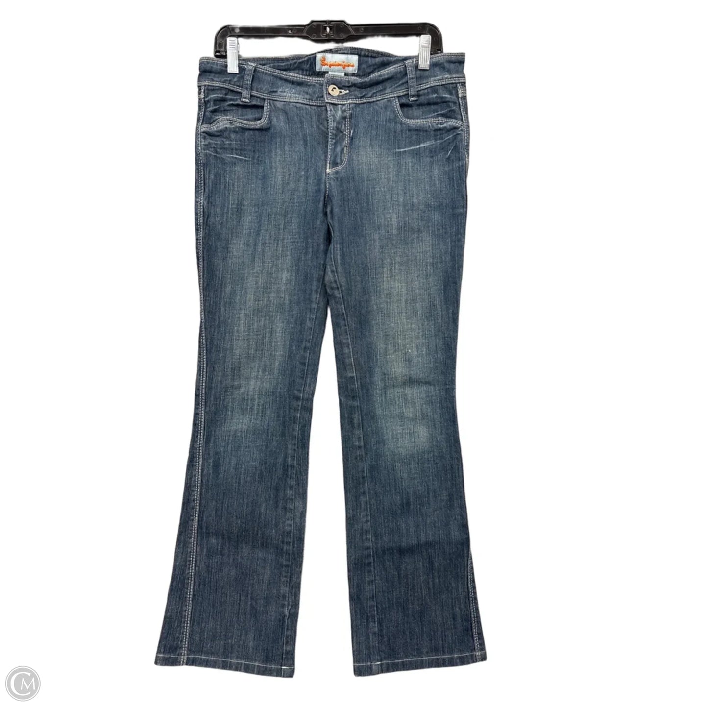 Jeans Flared By Clothes Mentor In Blue Denim, Size: 10