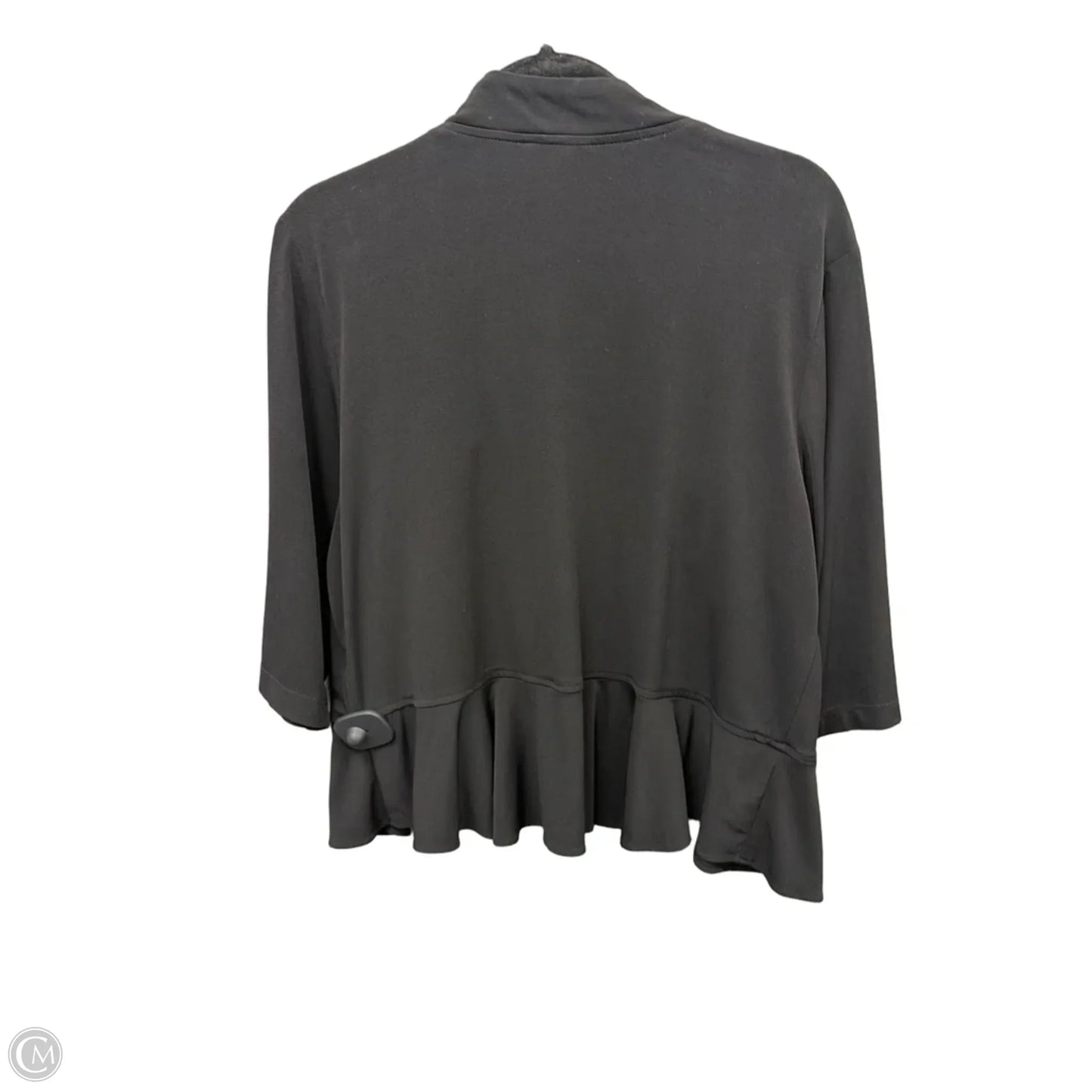 Cardigan By Dressbarn In Black, Size: 1x