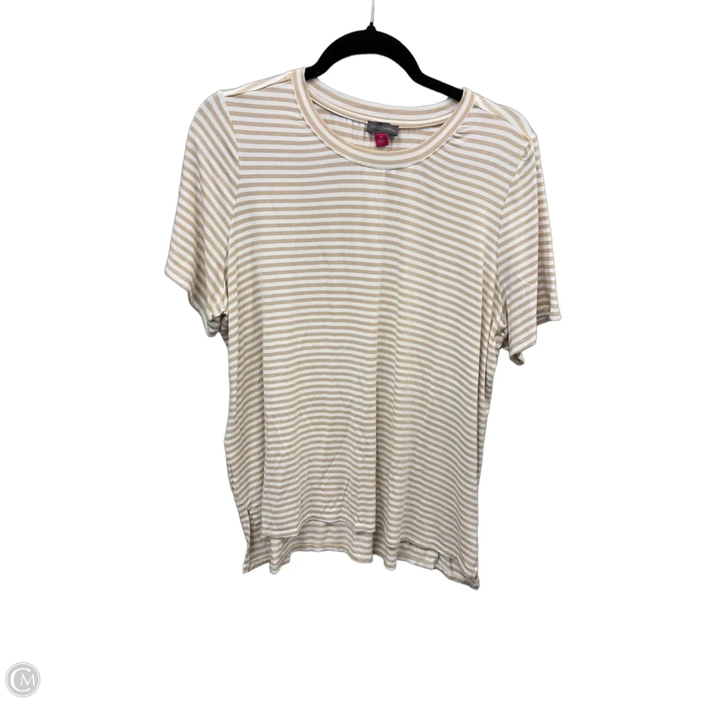 Tunic Short Sleeve By Vince Camuto In Striped Pattern, Size: 1x