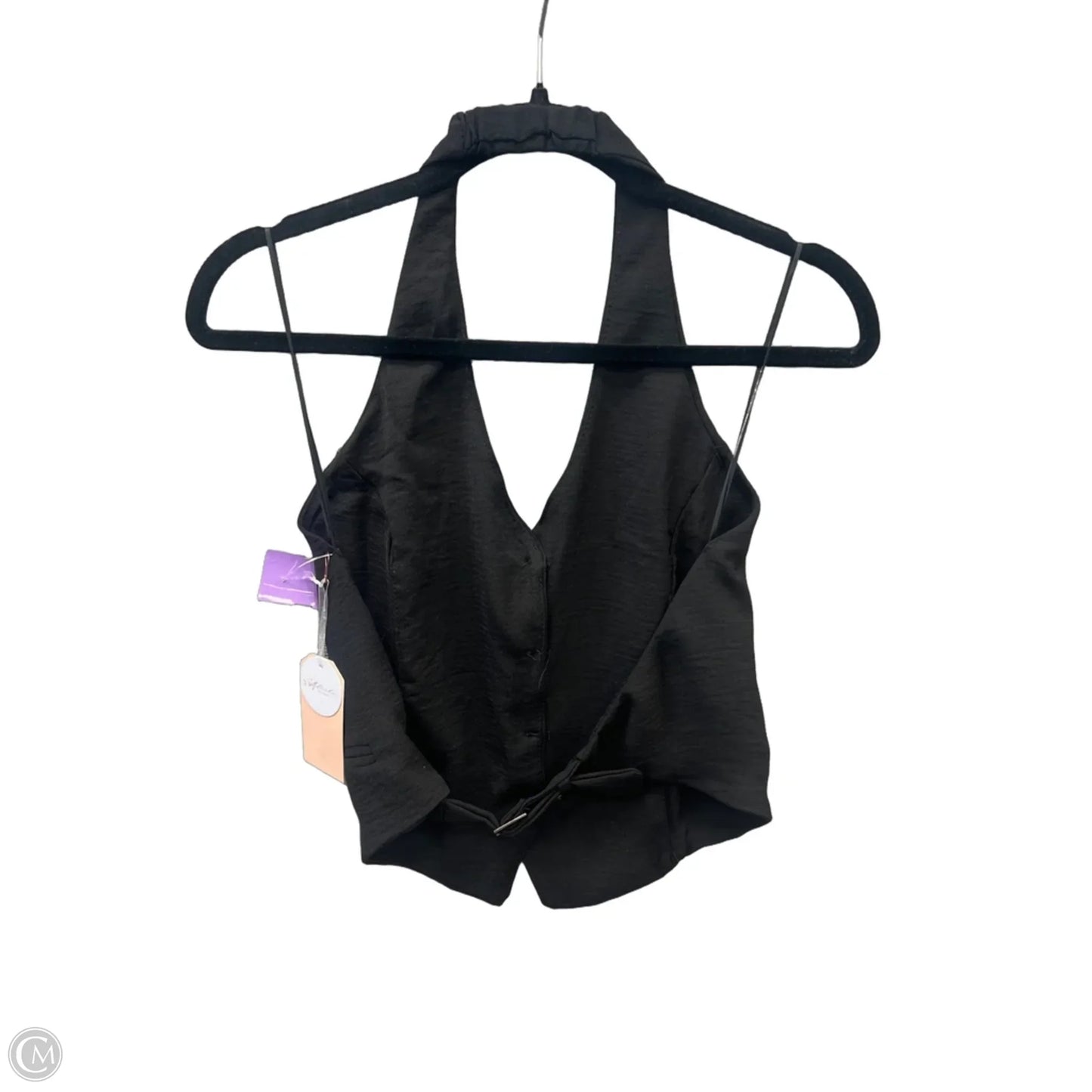 Top Sleeveless By Clothes Mentor In Black, Size: L