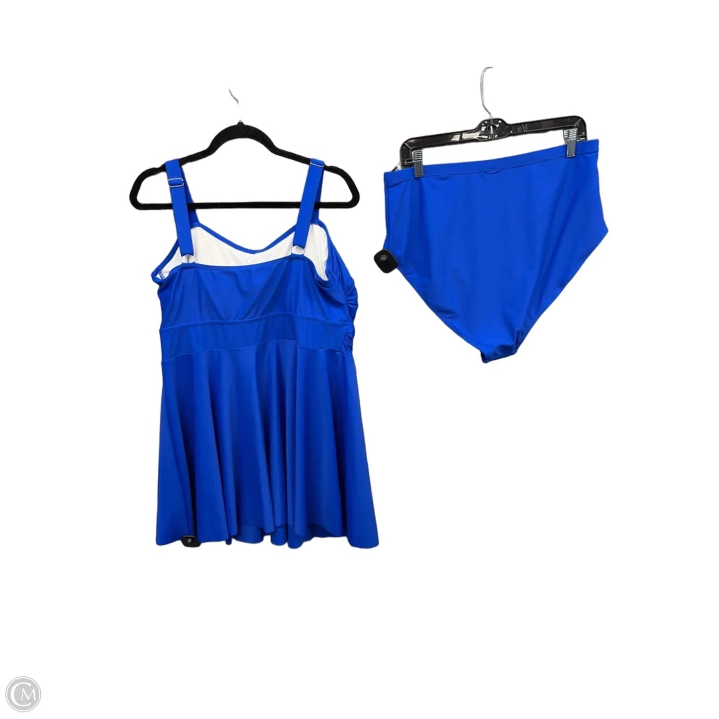 Swimsuit 2pc By Shein In Blue, Size: 2x