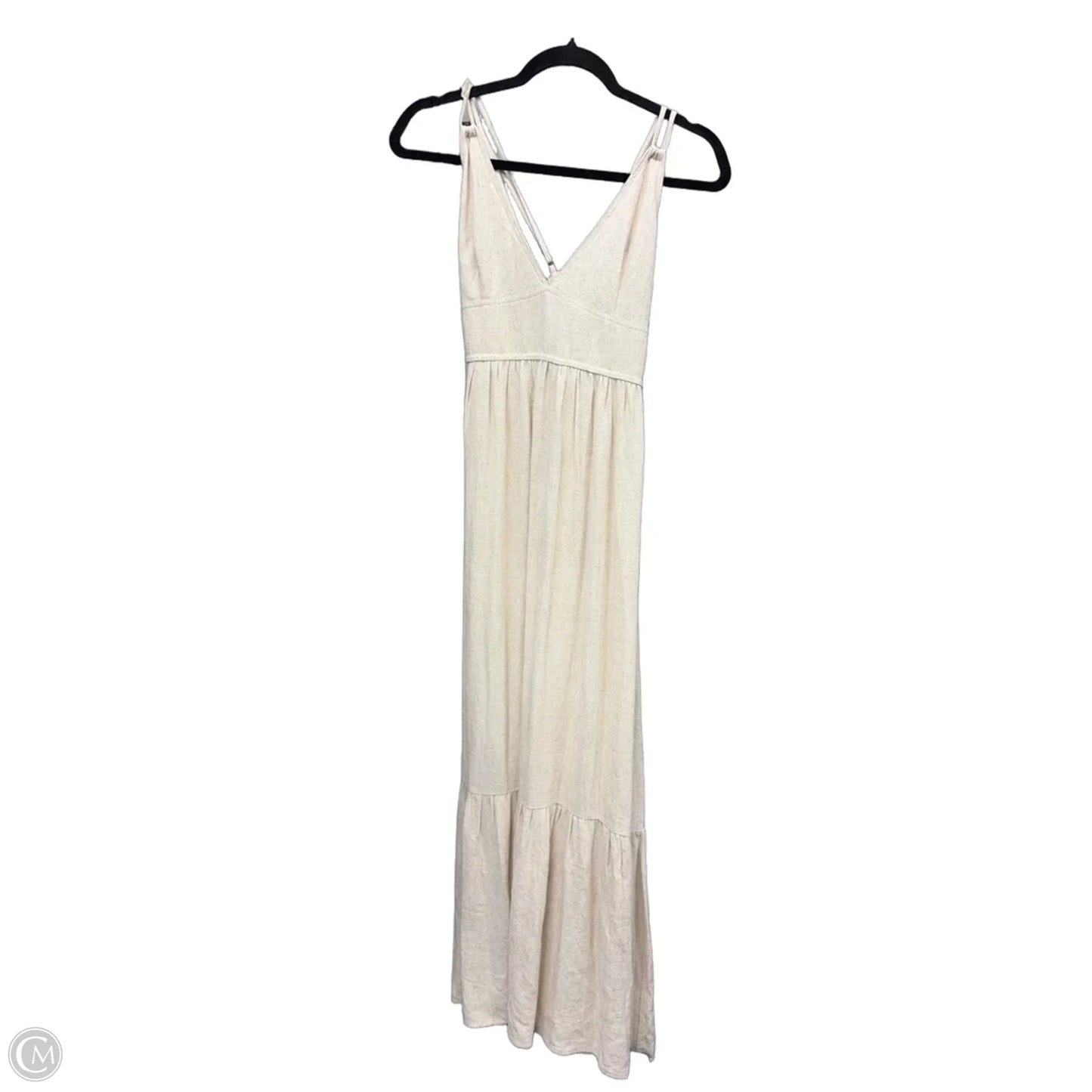 Dress Casual Maxi By Haute Monde In Tan, Size: M