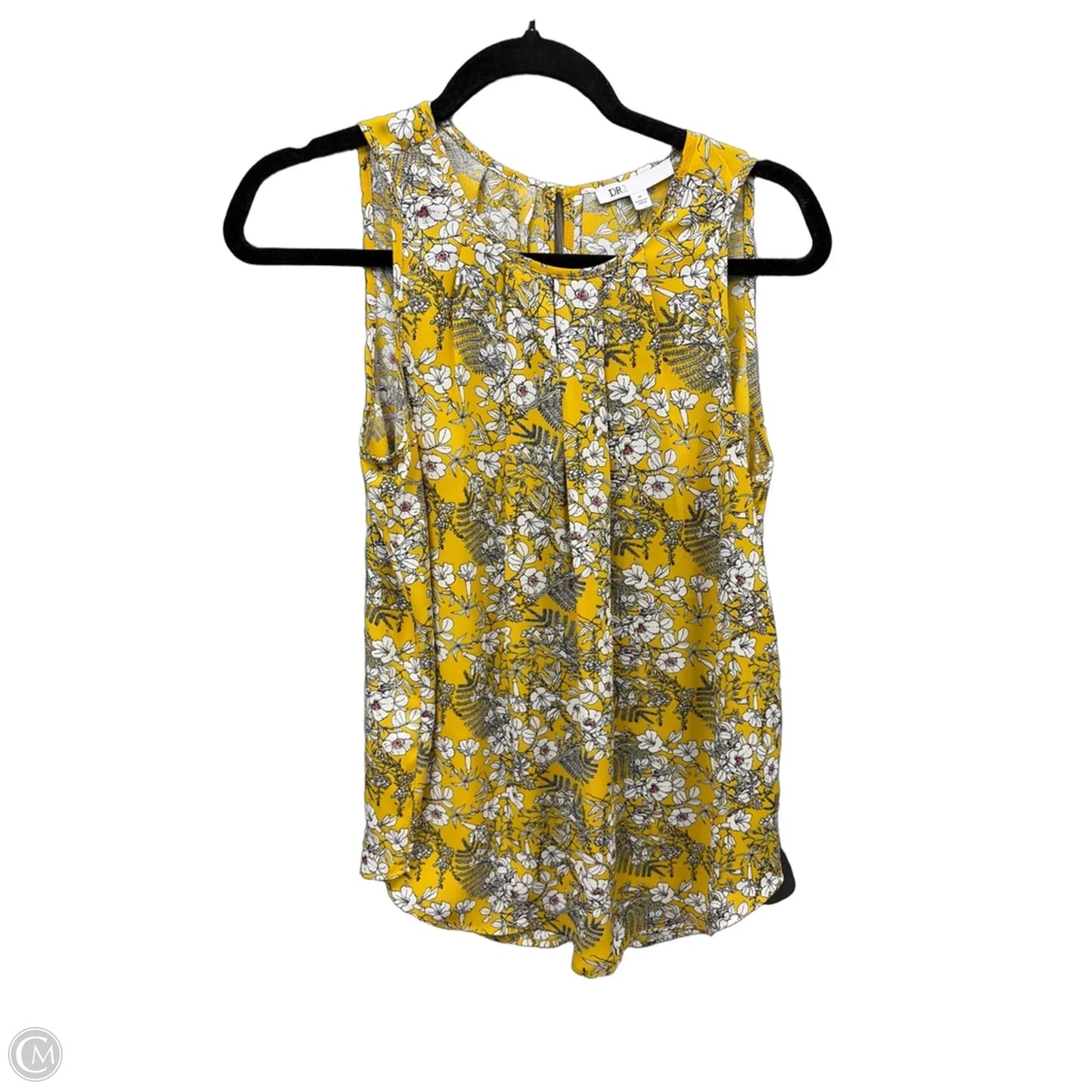 Top Sleeveless By Dr2 In Yellow, Size: M