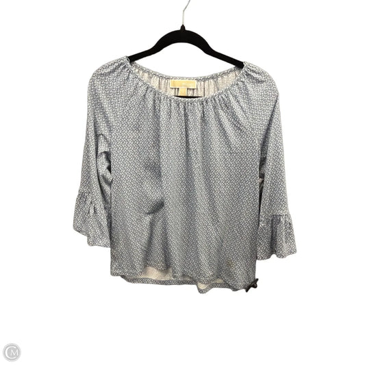 Top Long Sleeve By Michael By Michael Kors In Blue, Size: S