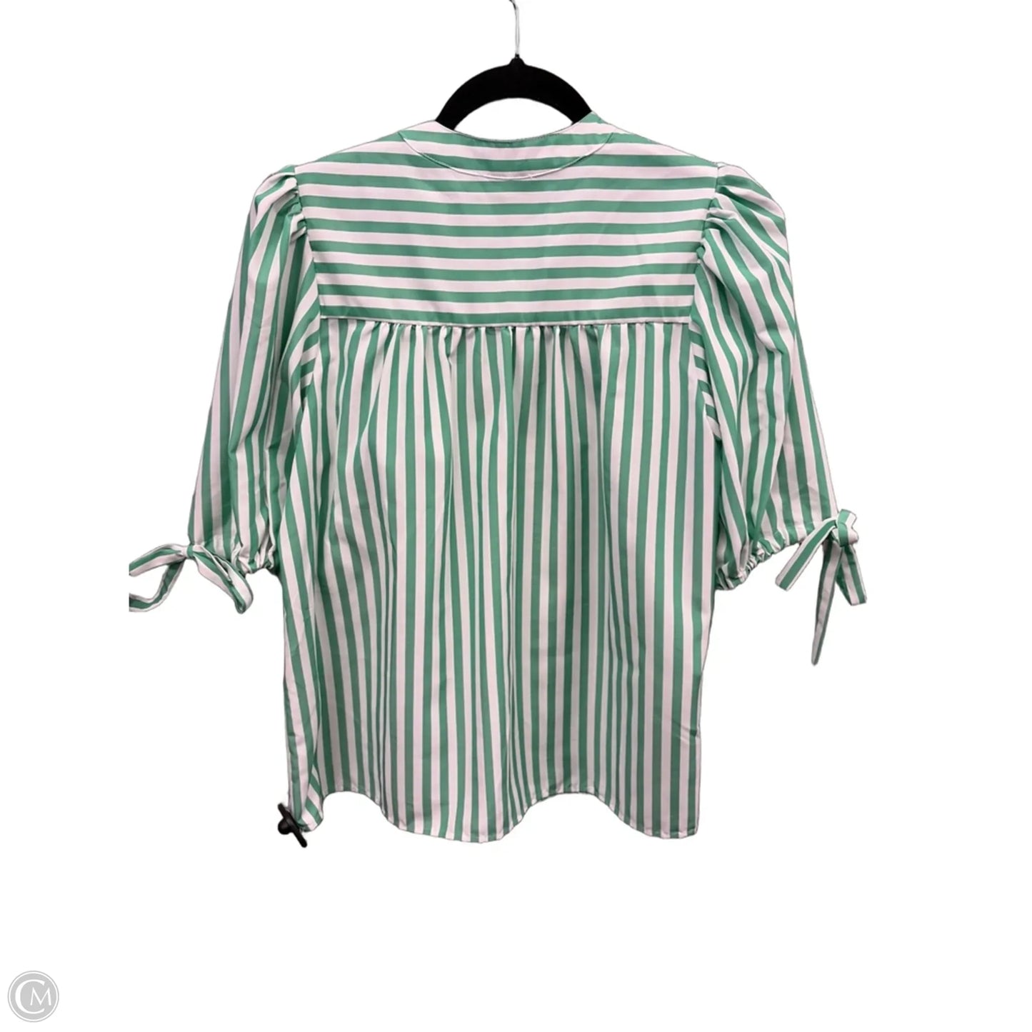 Top Short Sleeve By Pink Lily In Striped Pattern, Size: S