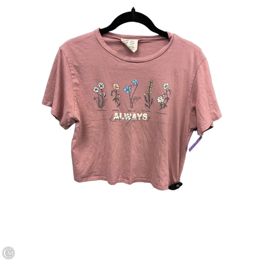 Top Short Sleeve By Clothes Mentor In Pink, Size: L