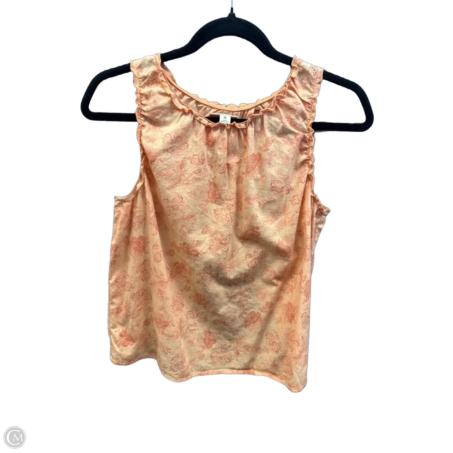 Top Sleeveless By Ana In Orange, Size: Xs