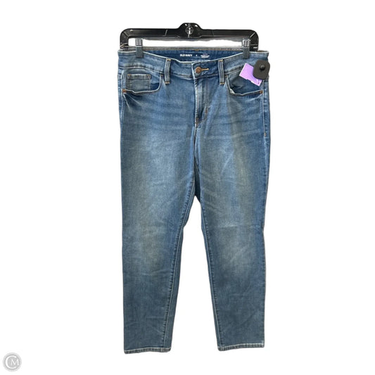 Jeans Straight By Old Navy In Blue Denim, Size: 8
