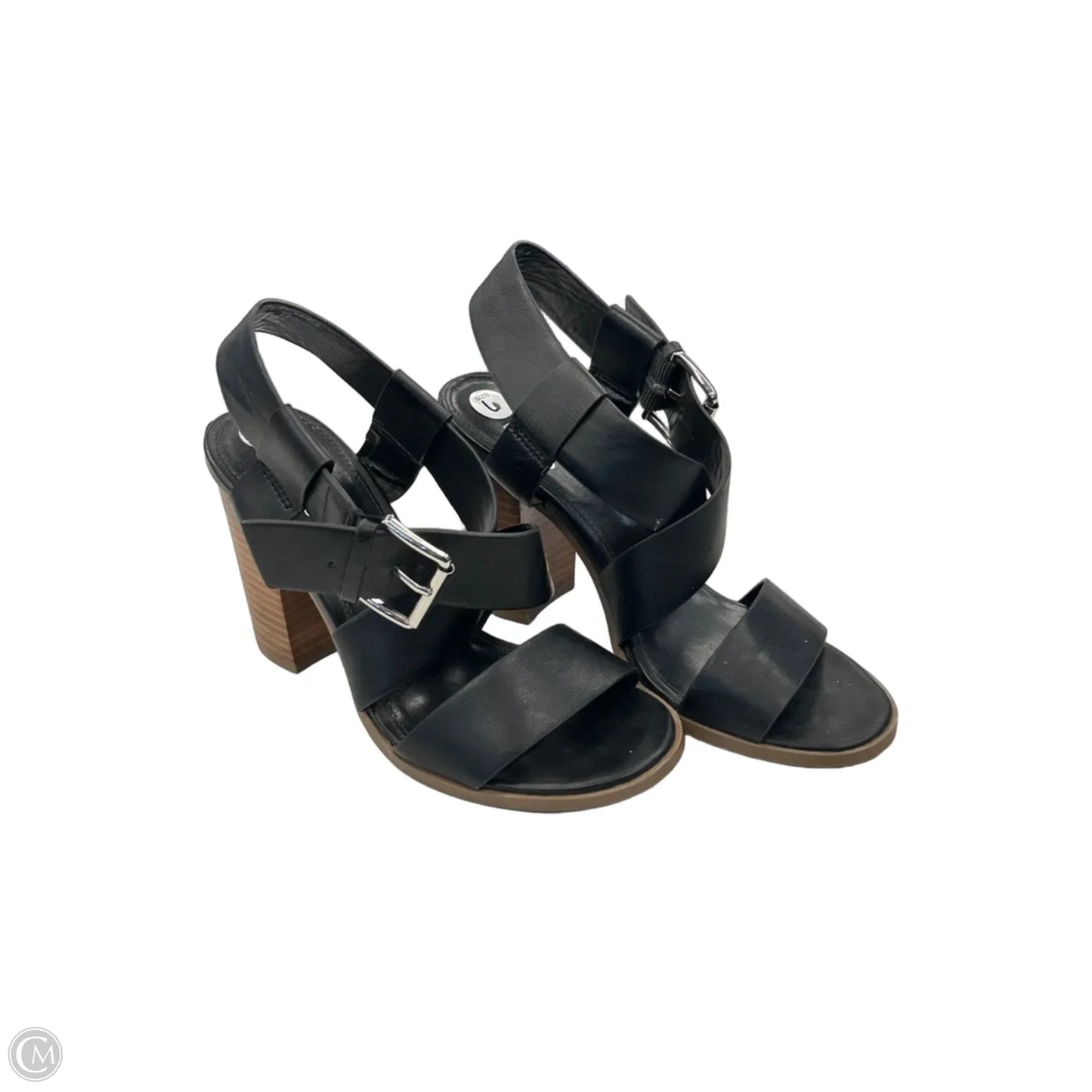Sandals Heels Block By Canyon River Blues In Black, Size: 6
