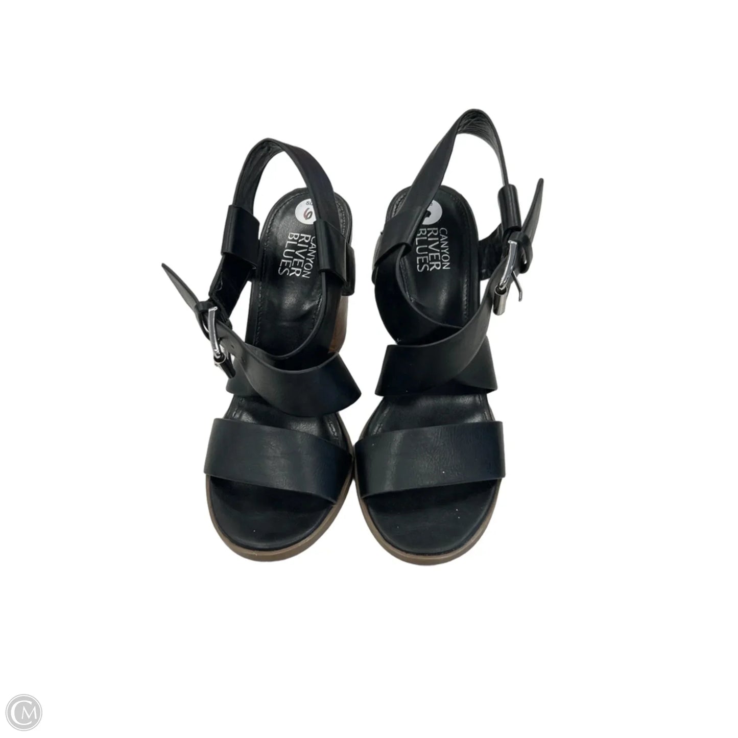 Sandals Heels Block By Canyon River Blues In Black, Size: 6