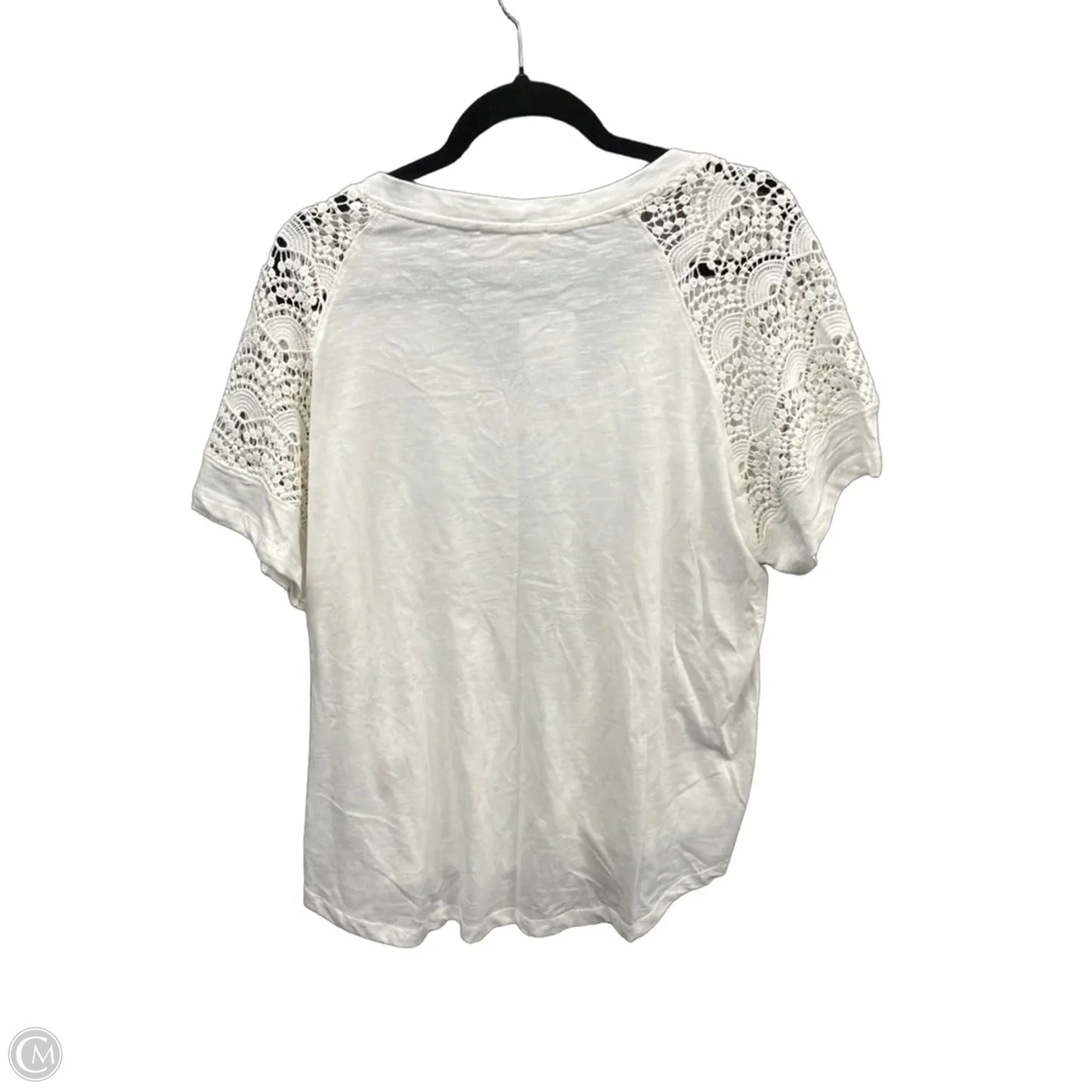 Top Short Sleeve By Philosophy In White, Size: 2x