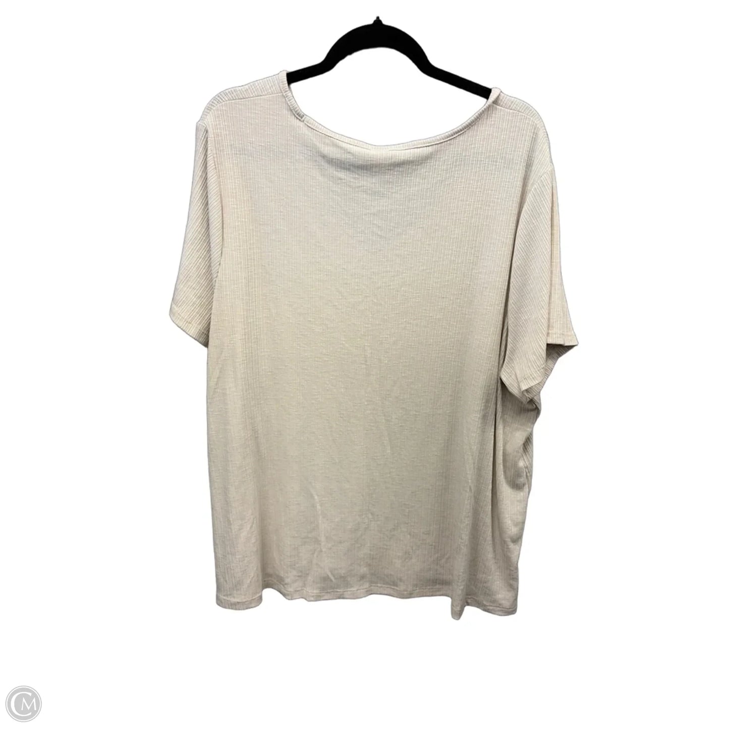 Top Short Sleeve Basic By Old Navy In Cream, Size: Xxl