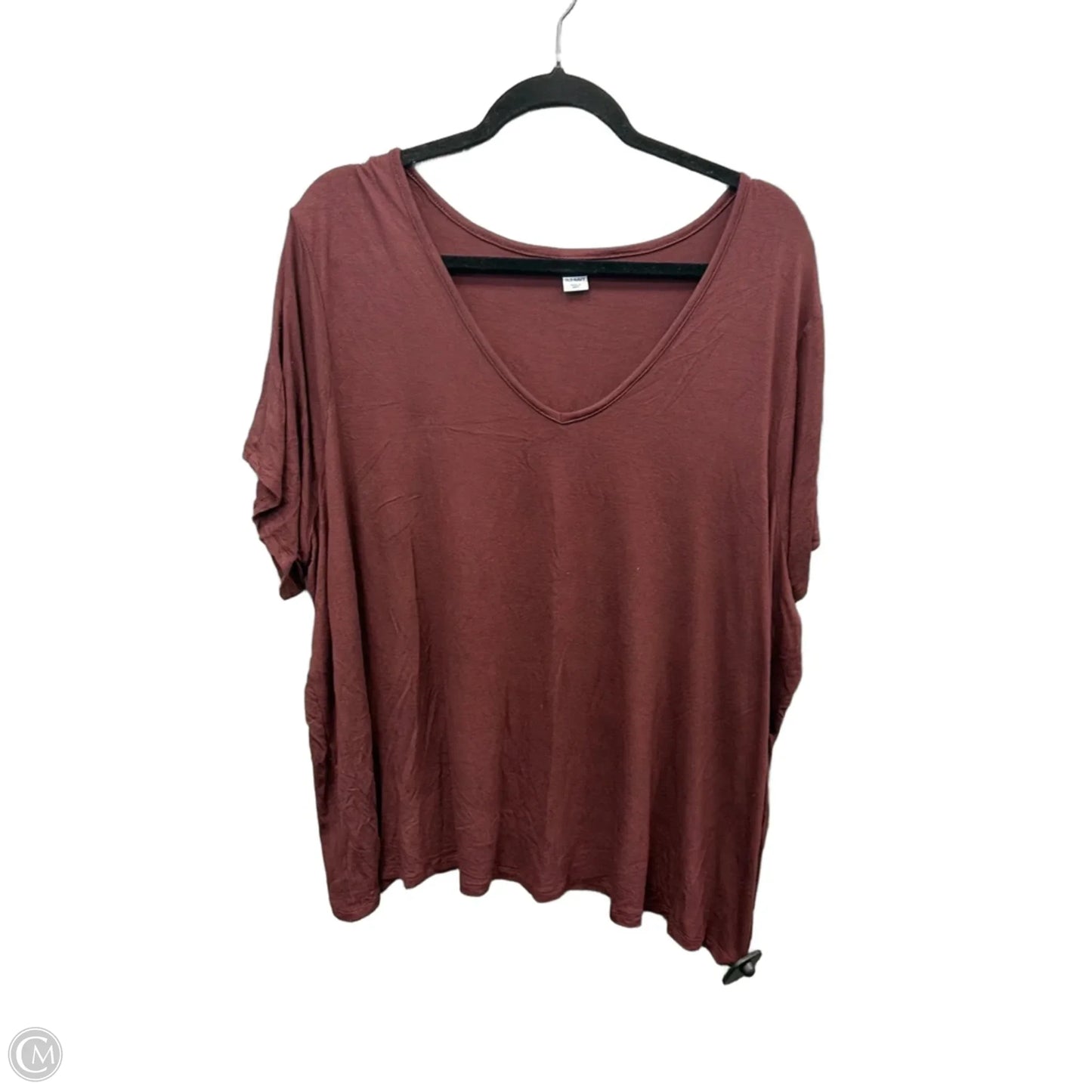 Top Short Sleeve Basic By Old Navy In Brown, Size: 2x