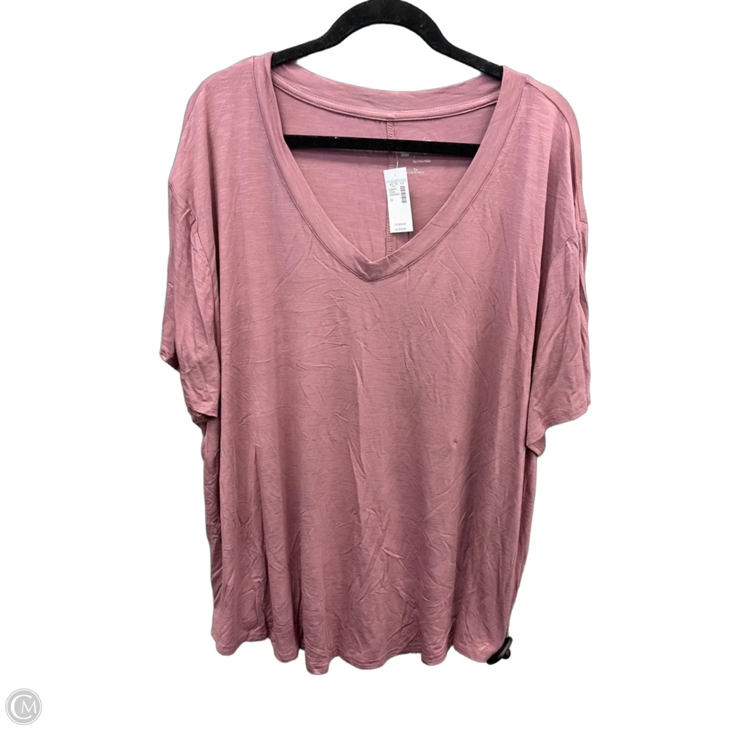 Tunic Short Sleeve By Maurices In Pink, Size: 3x