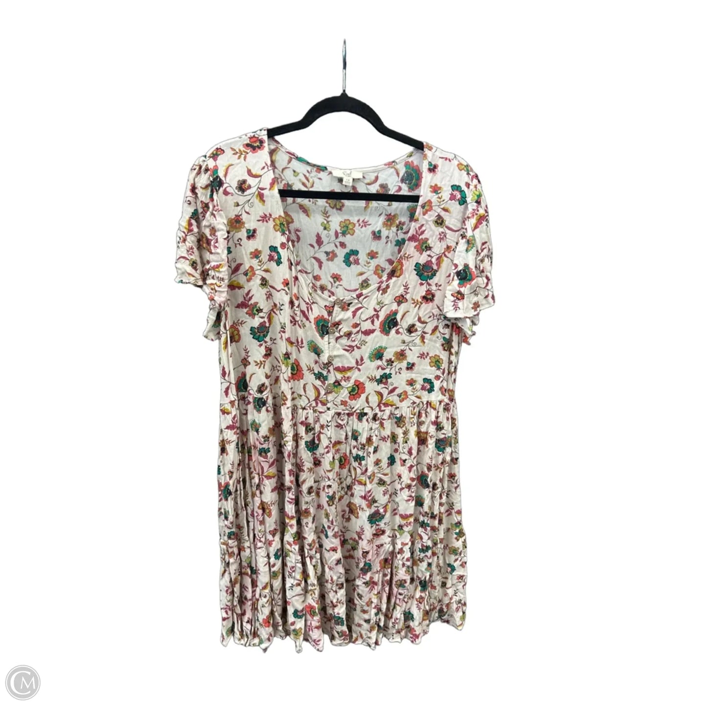 Dress Casual Short By Easel In Floral Print, Size: 1x
