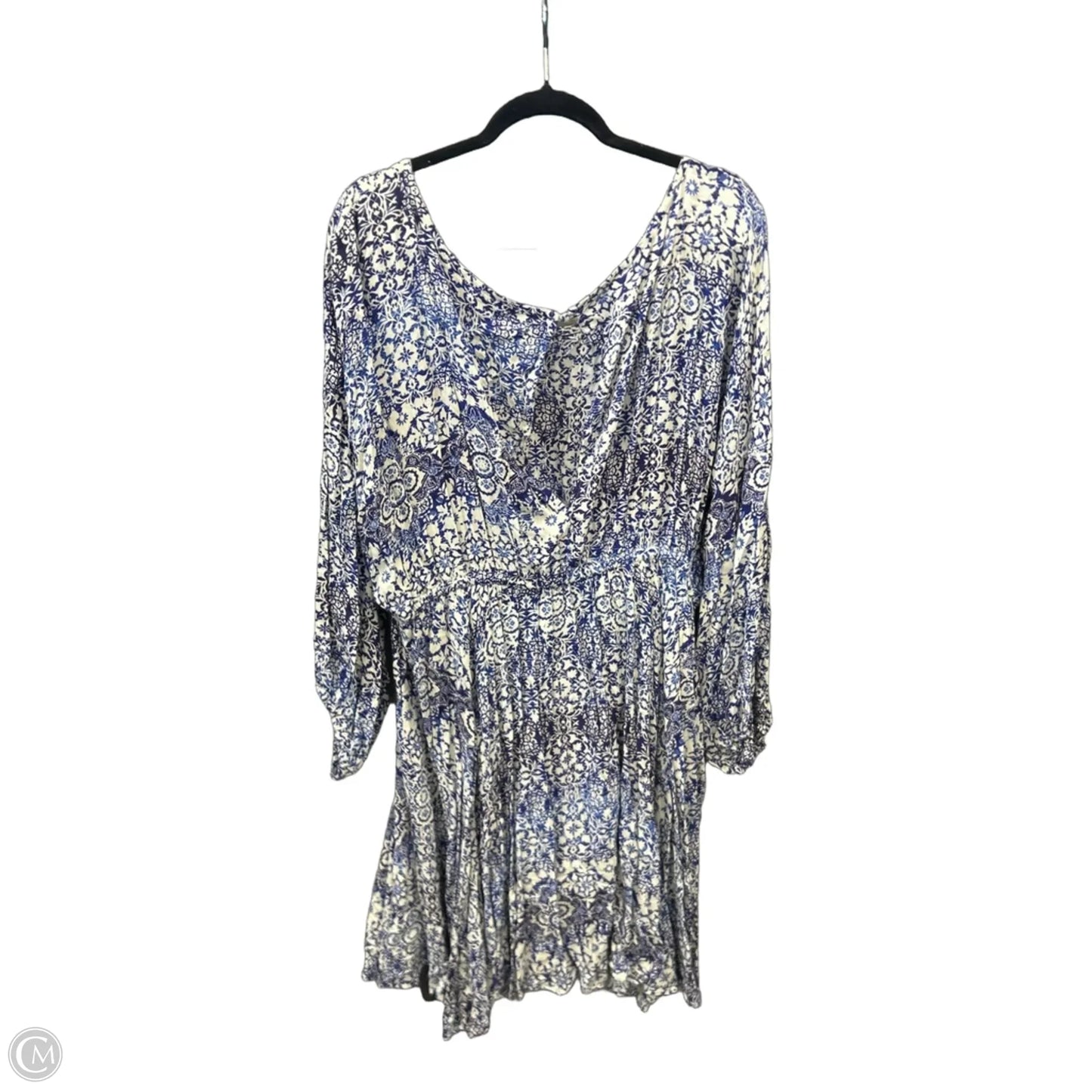 Dress Casual Midi By White Birch In Blue, Size: 2x