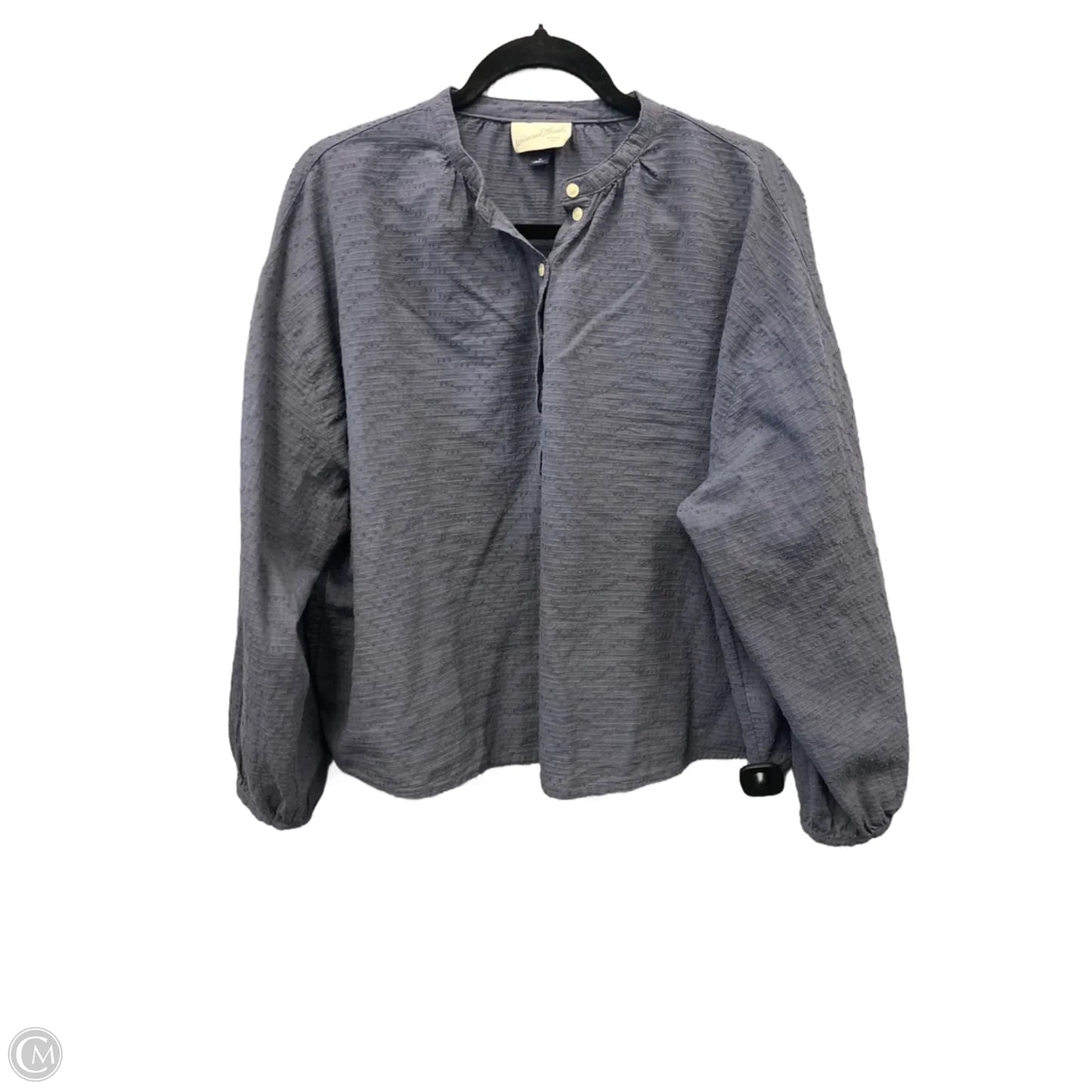 Top Long Sleeve By Universal Thread In Blue, Size: M
