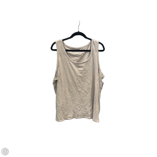 Top Sleeveless Basic By Maurices In Tan, Size: 2x