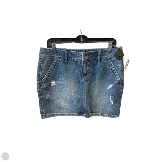 Skirt Mini & Short By Apt 9 In Blue Denim, Size: 12