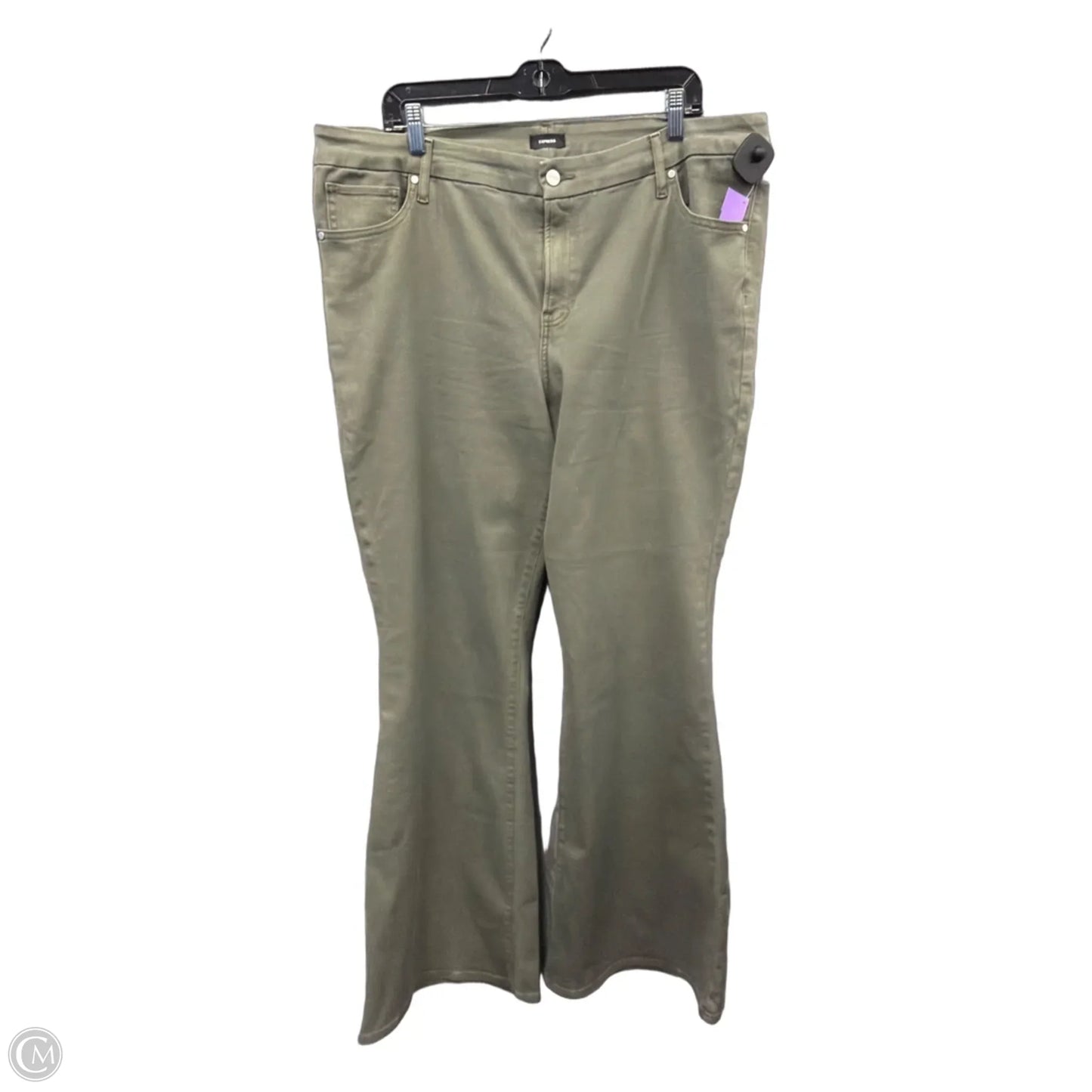 Pants Wide Leg By Express In Green, Size: 18