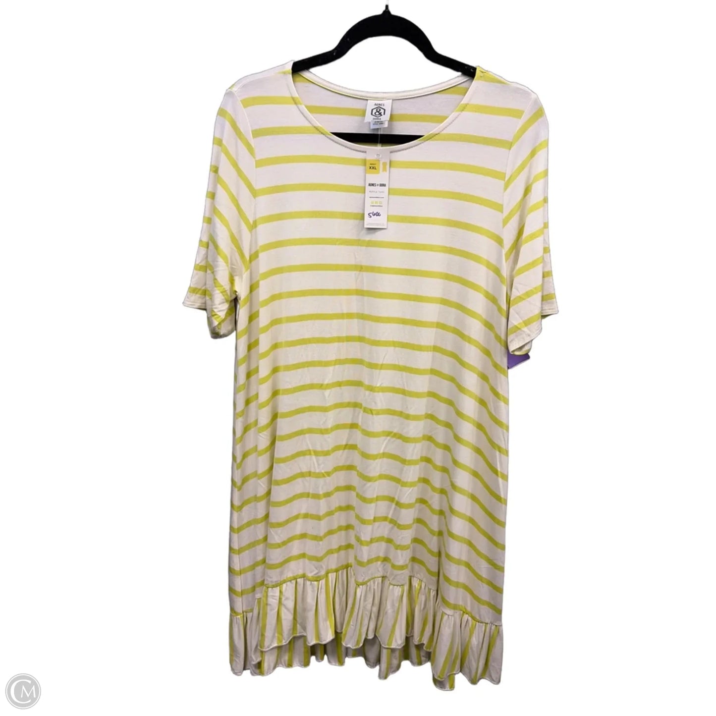 Dress Casual Short By Agnes & Dora In Striped Pattern, Size: Xxl