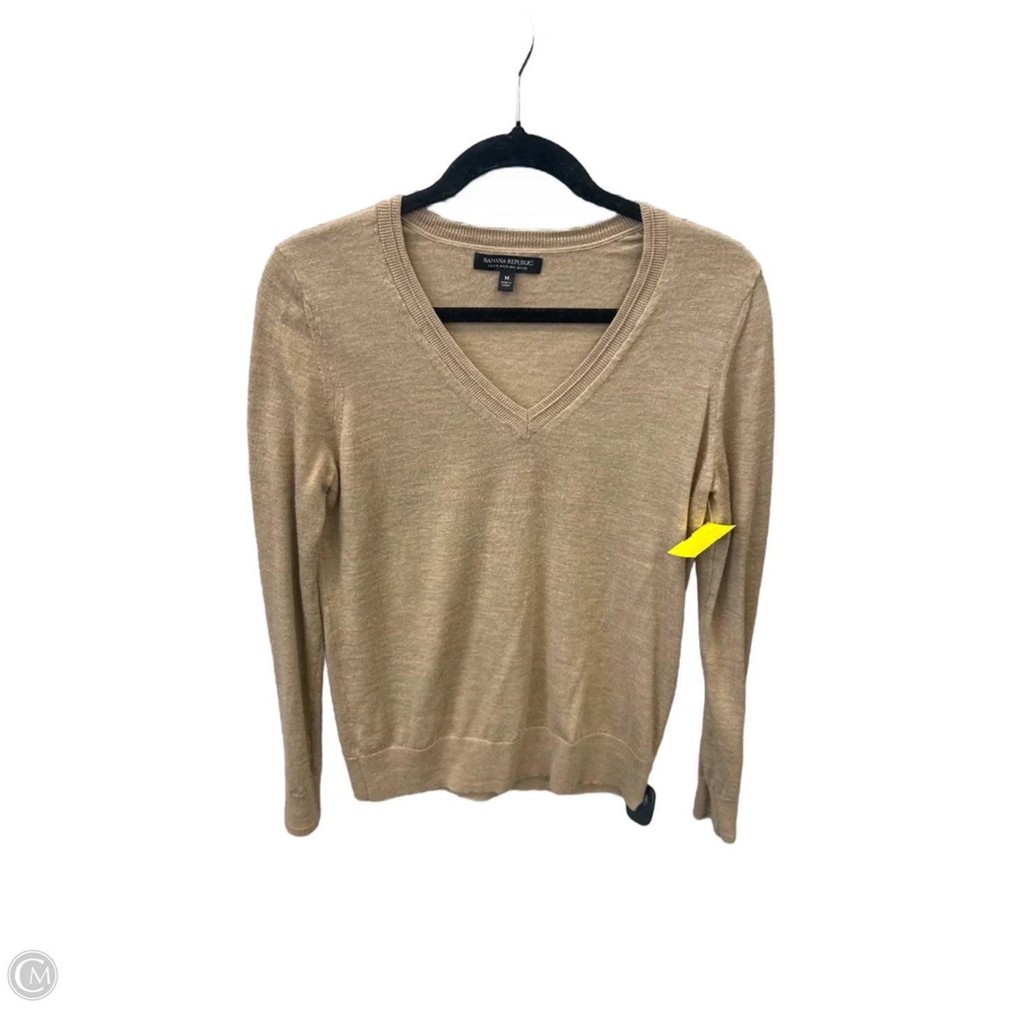 Top Long Sleeve By Banana Republic In Brown, Size: M