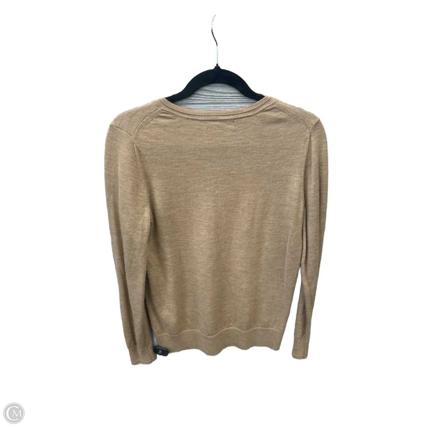 Top Long Sleeve By Banana Republic In Brown, Size: M