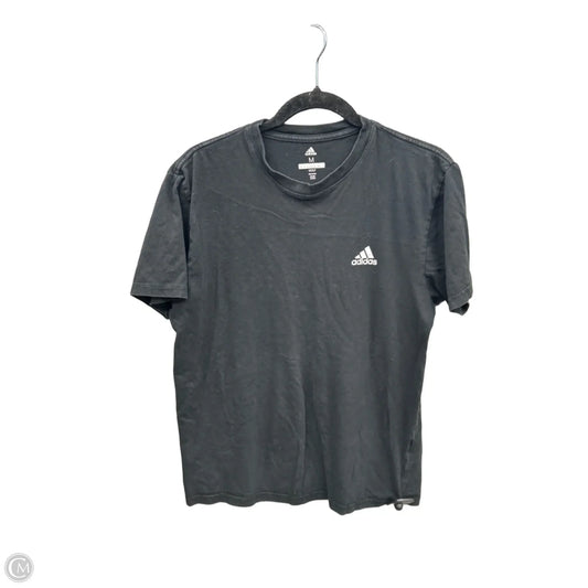 Top Short Sleeve By Adidas In Black, Size: M