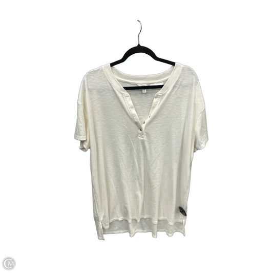 Tunic Short Sleeve By Time And Tru In Cream, Size: 3x