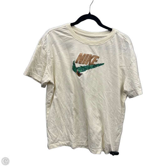 Top Short Sleeve By Nike Apparel In Yellow, Size: M