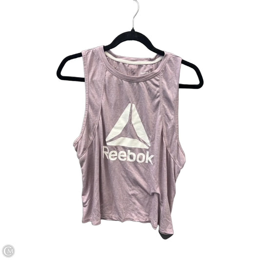 Athletic Tank Top By Reebok In Purple, Size: L