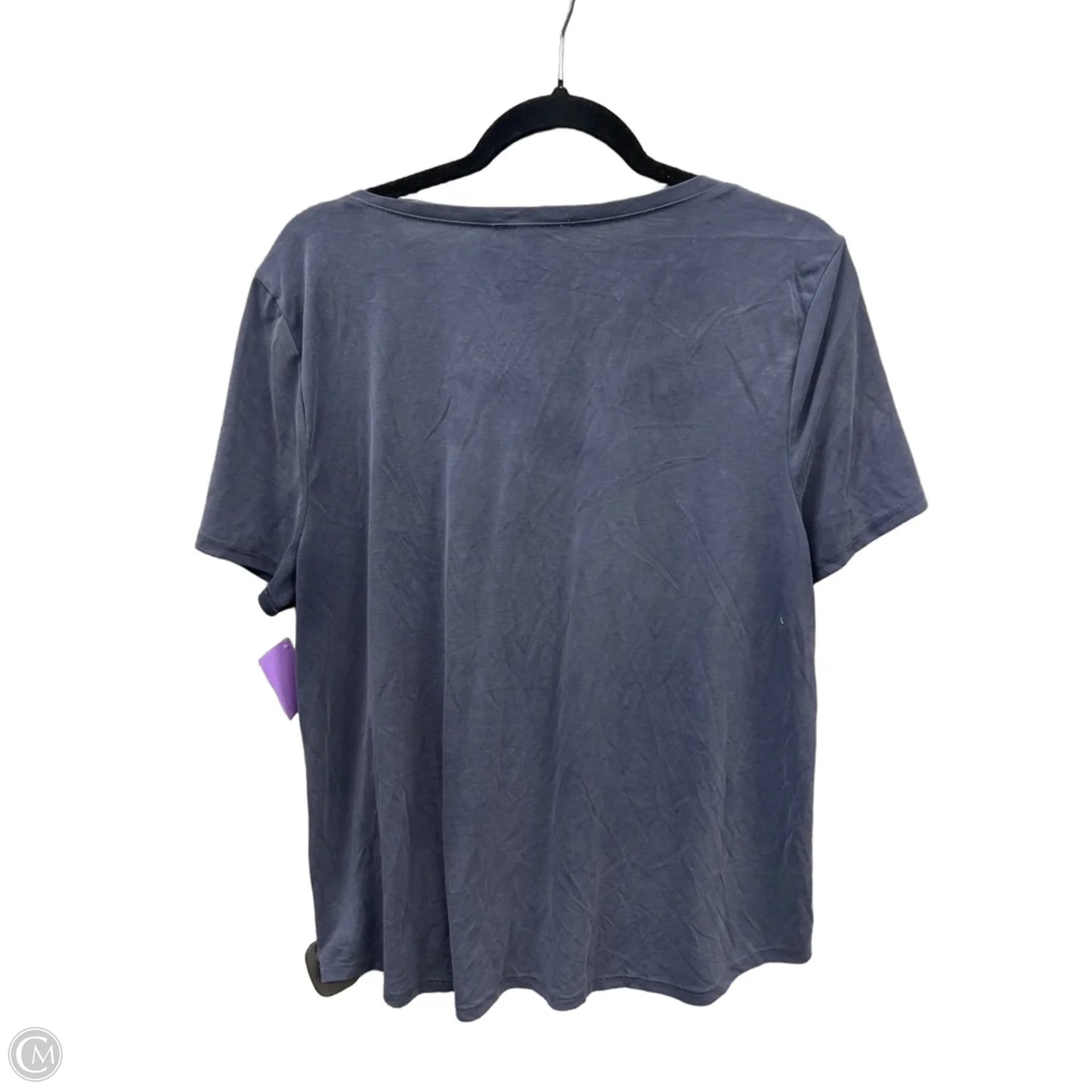 Top Short Sleeve By Green Envelope In Blue, Size: Xl