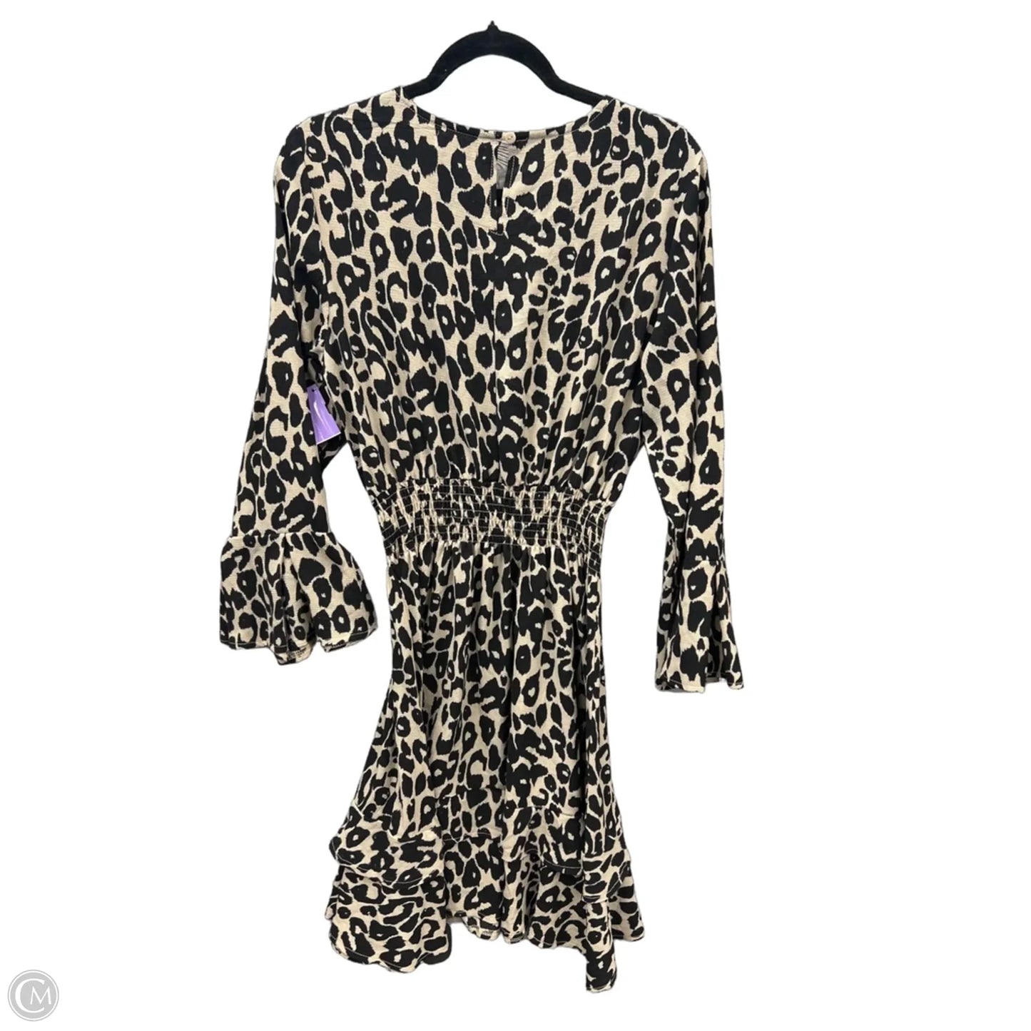Dress Casual Midi By Clothes Mentor In Animal Print, Size: L