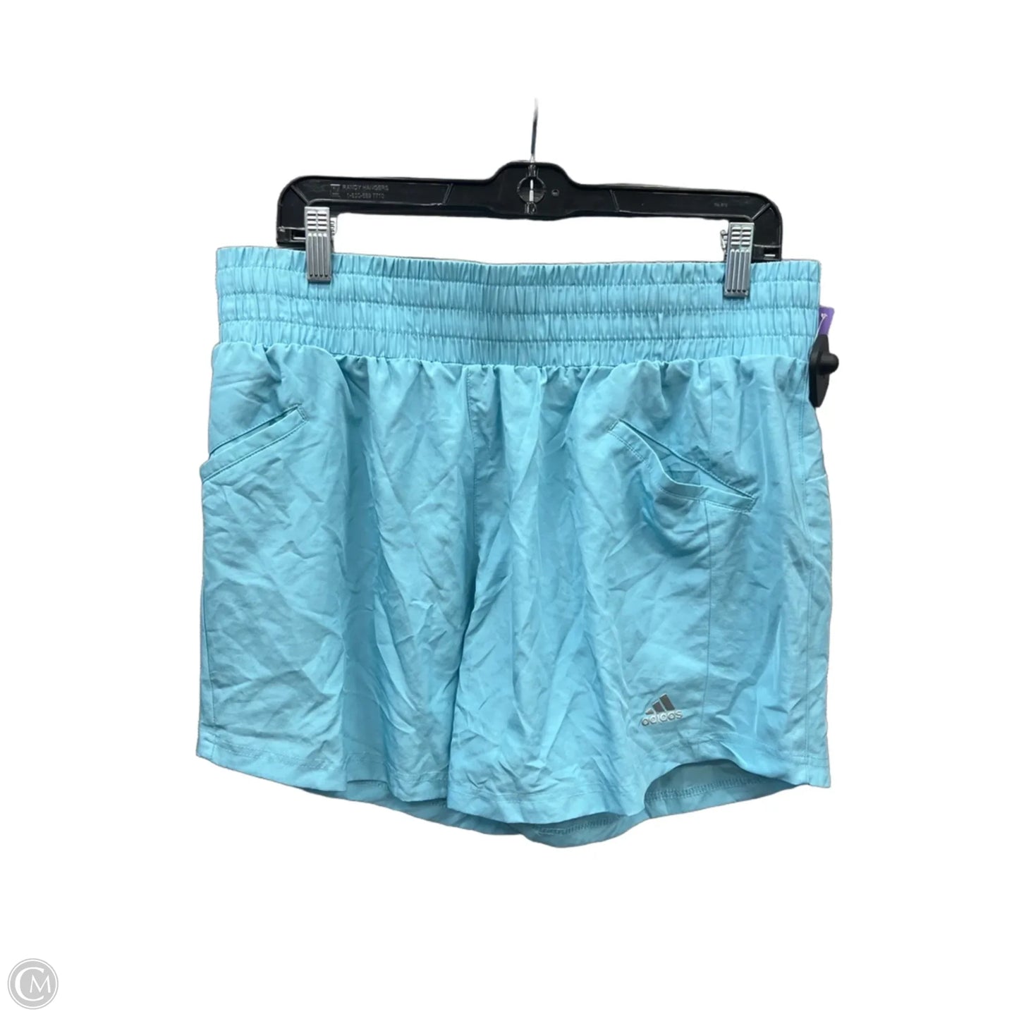 Athletic Shorts By Adidas In Blue, Size: L