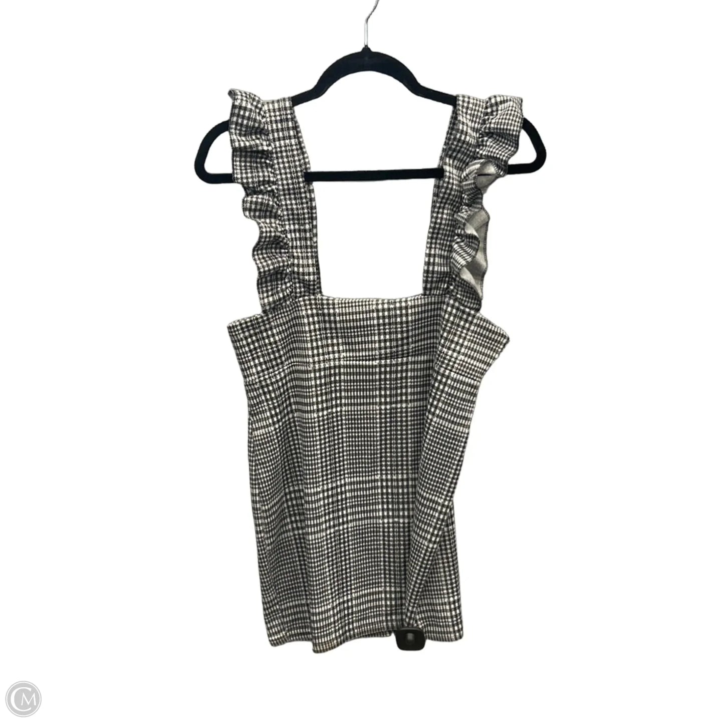 Tunic Sleeveless By Boohoo Boutique In Plaid Pattern, Size: M