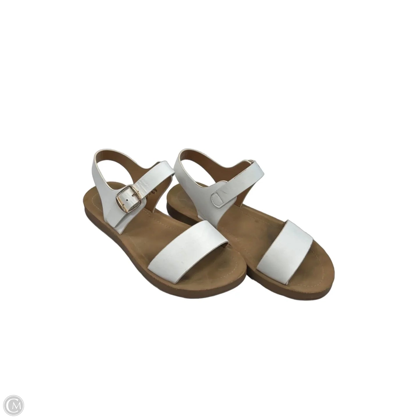 Sandals Flats By Solanz In White, Size: 6.5