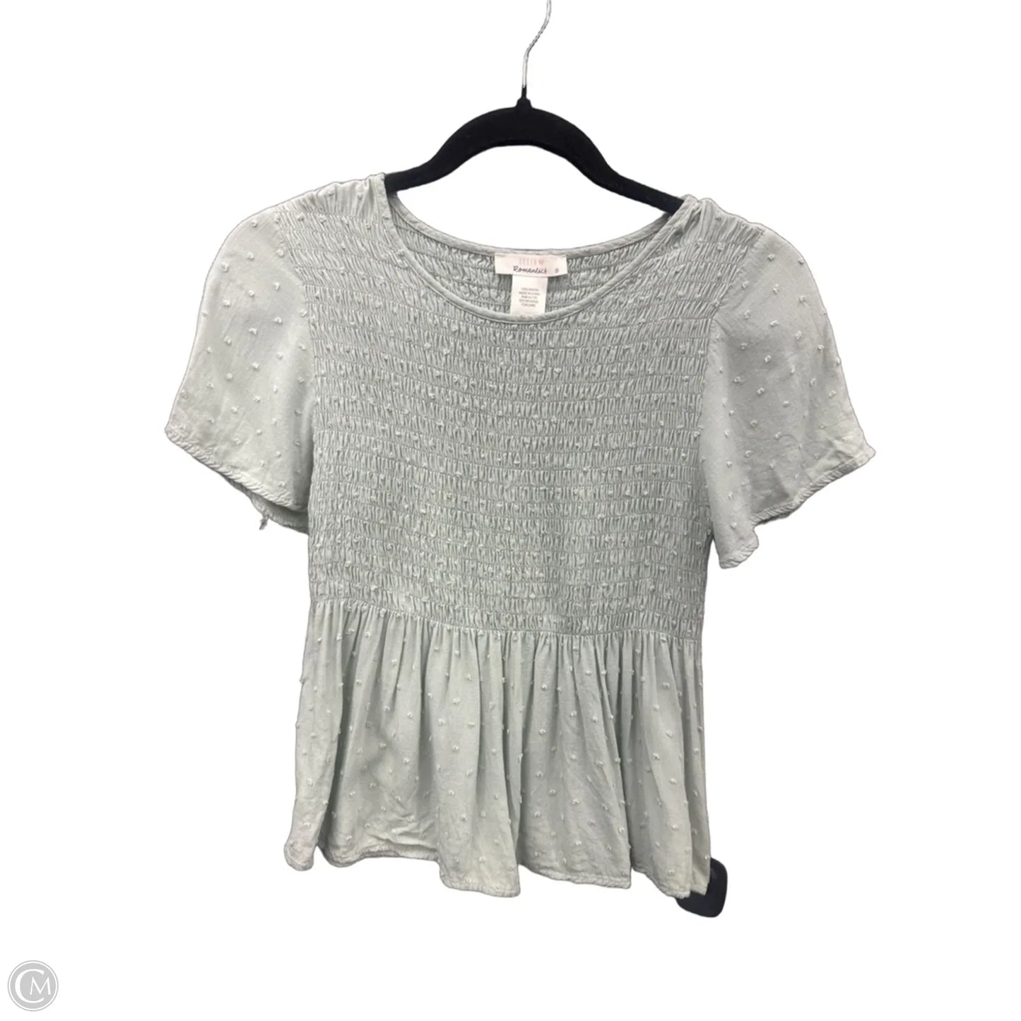 Top Short Sleeve By Urban Outfitters In Green, Size: S