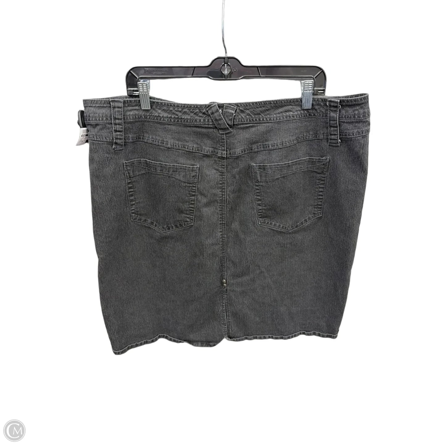Skirt Midi By Avenue In Black Denim, Size: 20