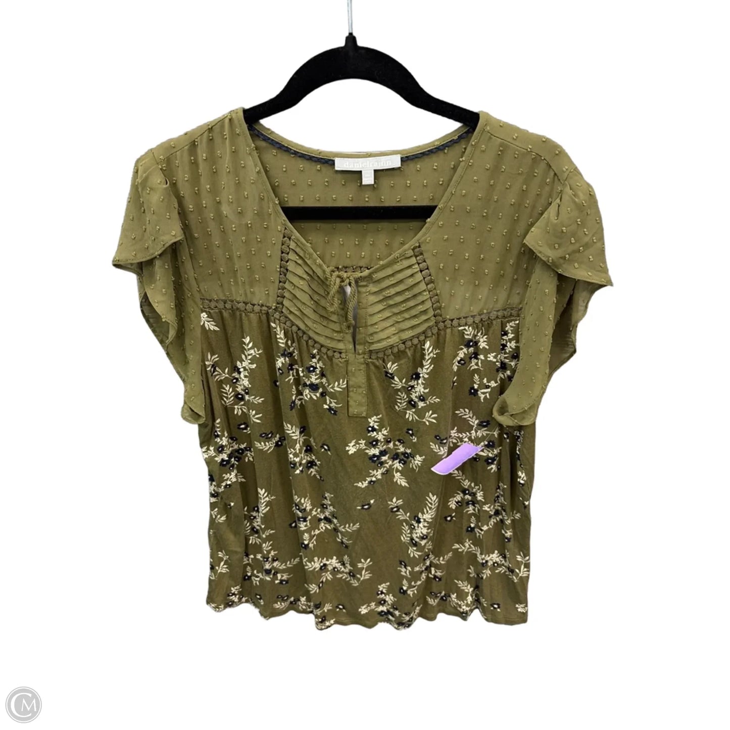 Top Short Sleeve By Daniel Rainn In Green, Size: Xxl