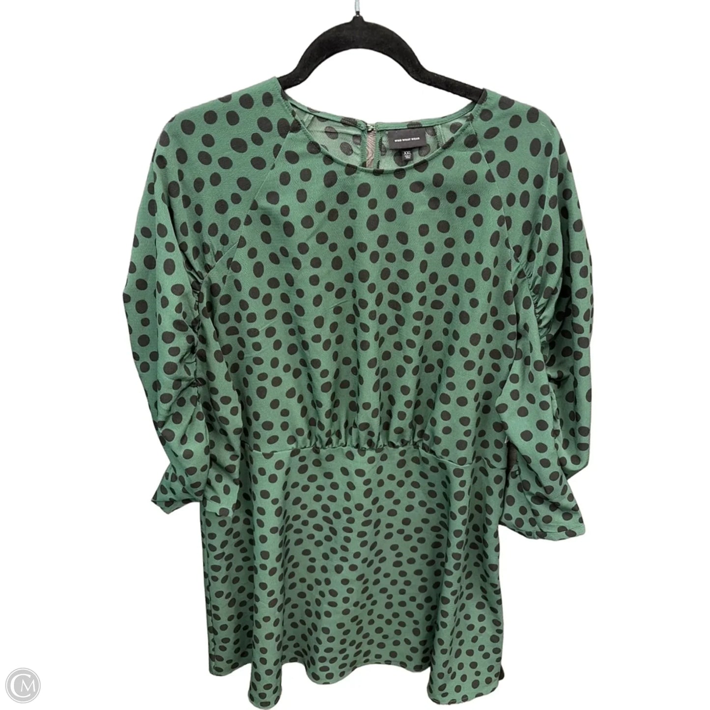 Dress Casual Short By Who What Wear In Polkadot Pattern, Size: Xxl