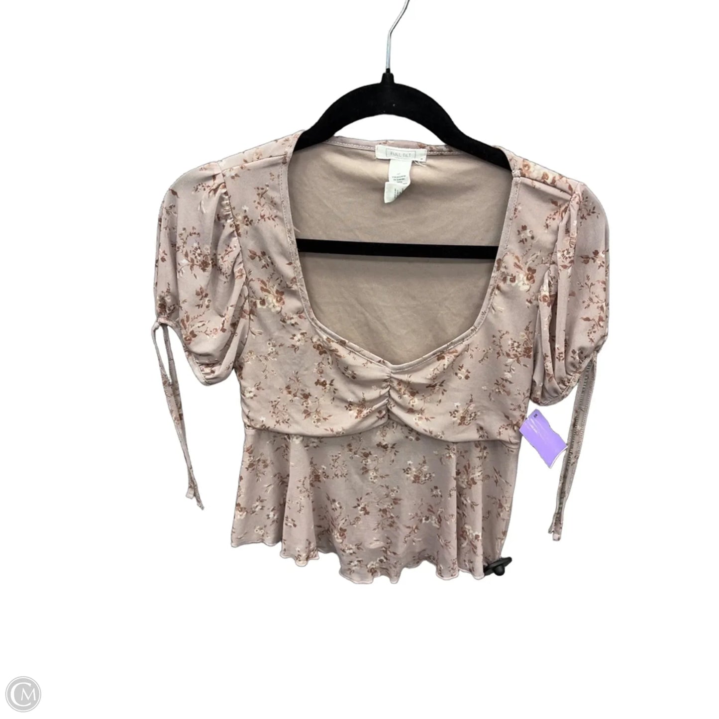 Top Short Sleeve By Full Tilt In Mauve, Size: M