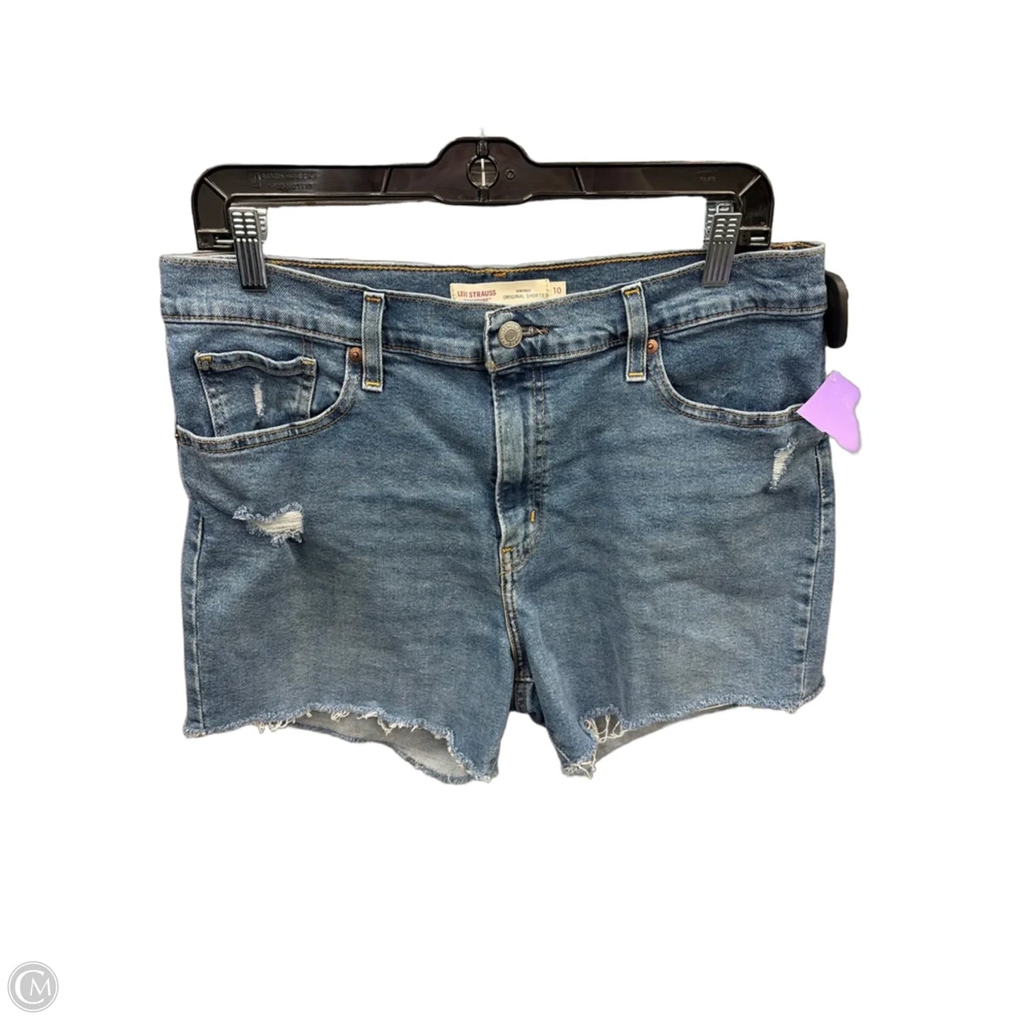 Shorts By Levis Signature In Blue Denim, Size: 10
