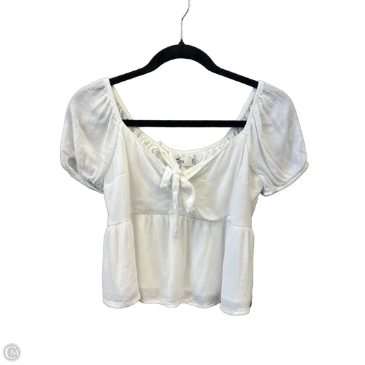 Top Short Sleeve By Hollister In White, Size: Xs