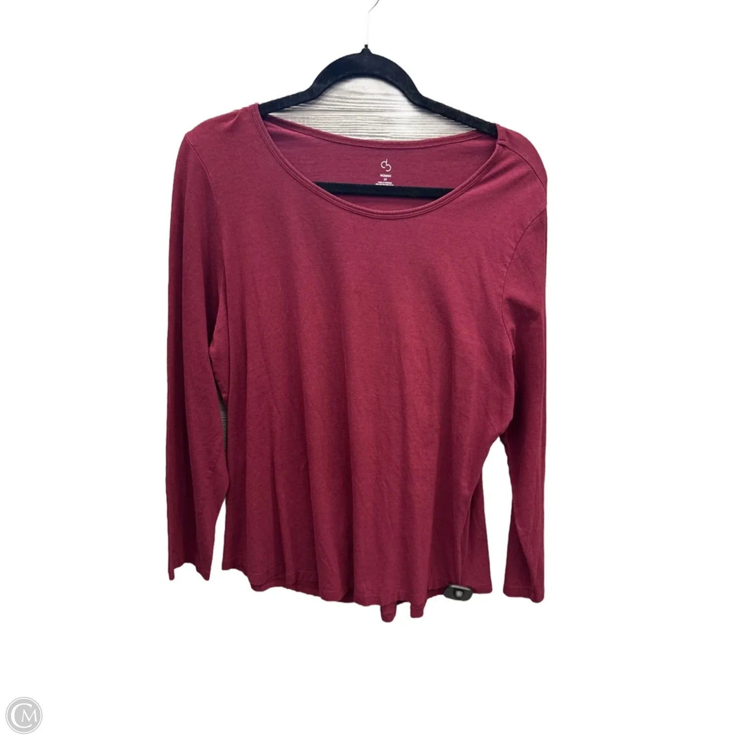Top Long Sleeve Basic By Clothes Mentor In Red, Size: 1x