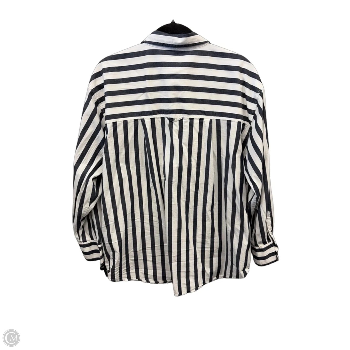 Top Long Sleeve By A New Day In Striped Pattern, Size: Xl